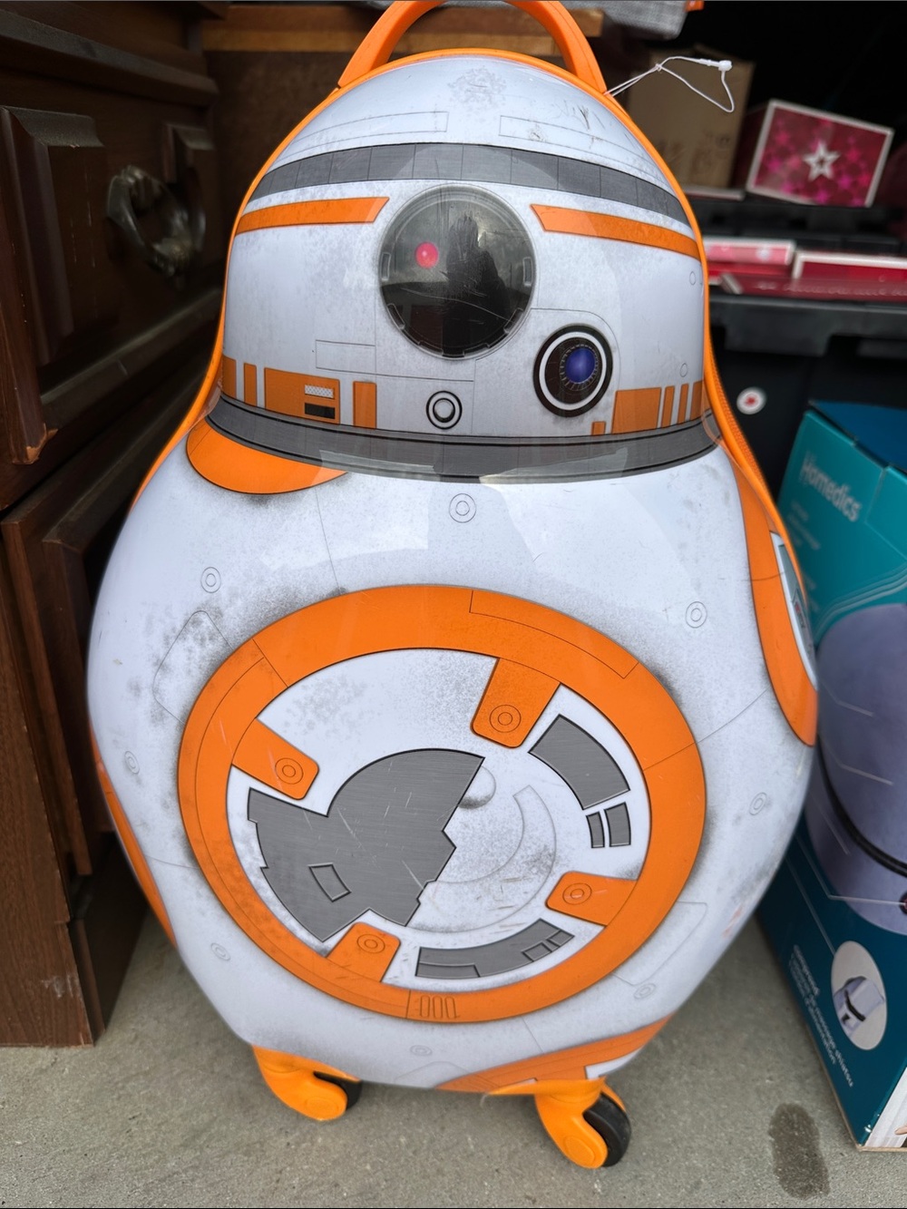 Disney BB-8 Hard Shell Luggage in White & Orange